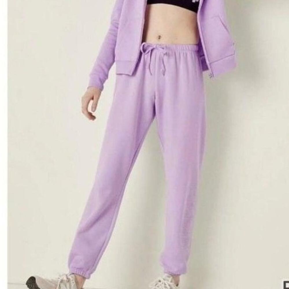 Victoria secret Pink Pastel purple Classic pant sweatpants jogger lilac bling